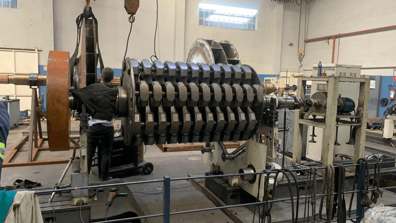 Rotor Turbina em Usinagem